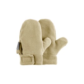 Sterntaler Mittens with Thumb Made of Microfleece Unisex Baby and Children's Gloves with Velcro Fastening and Warm Lining, beige