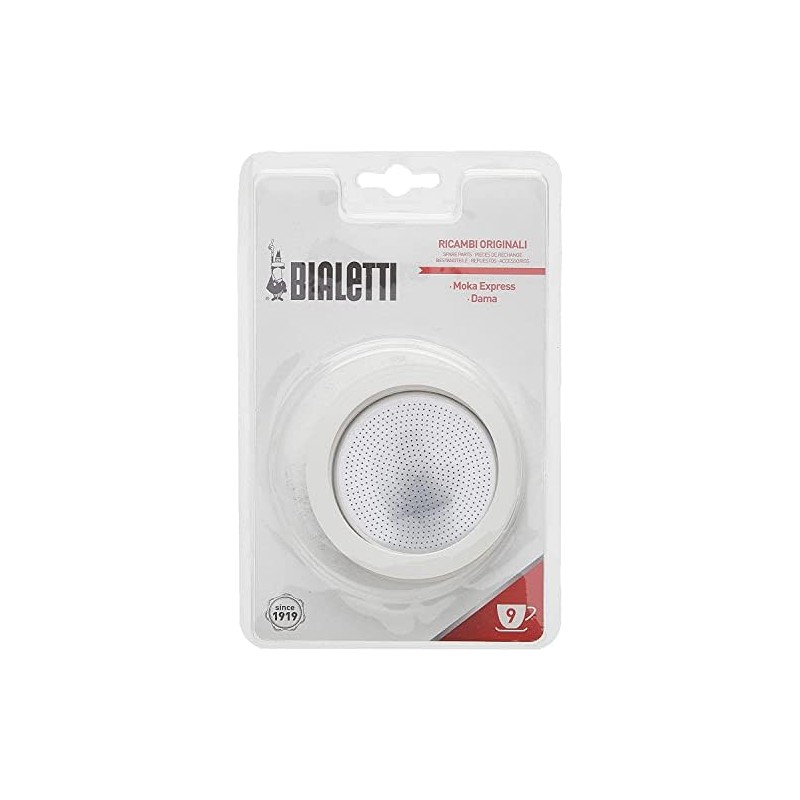 Bialetti Juntas de repuesto y filtro para cafeteras espresso de