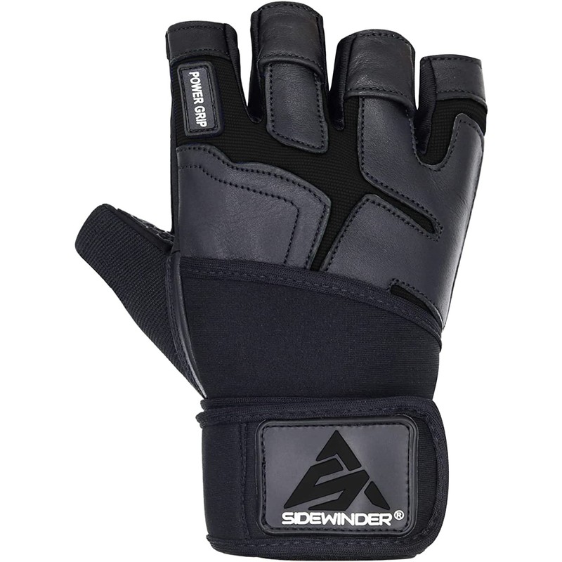 Sidewinder Workout Weight lifting Gloves with Wrist Wrap Support for