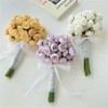 Flores de seda de peonía, 27 cabezas, florero de mesa,
