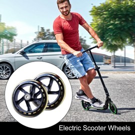 Scooter Replacement Wheels - Scooter Wheels Furniture Wheel | Solid Tires Trolley Wheels, 145/180/200mm Quiet Wheels for Trolley, Scooter, Skate, Wheelchairs