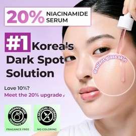 JUMISO Niacinamide 20 Serum - Korean Face Serum with Glutathione, TXA Tranexamic Acid and Centella Complex - Reduces Pigmentation, Uneven Skin Tone, P