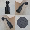 Regadera Aumentadora de Presión Para Agua Alcalina (Negro)