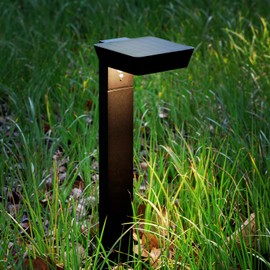 Lustrlach Solar Path Light Motion Sensor LED Outdoor Bollard Light with 3 Lighting Modes Waterproof Solar Walkway Lights for Garden Patio Yard Driveway,24in,Low Voltage