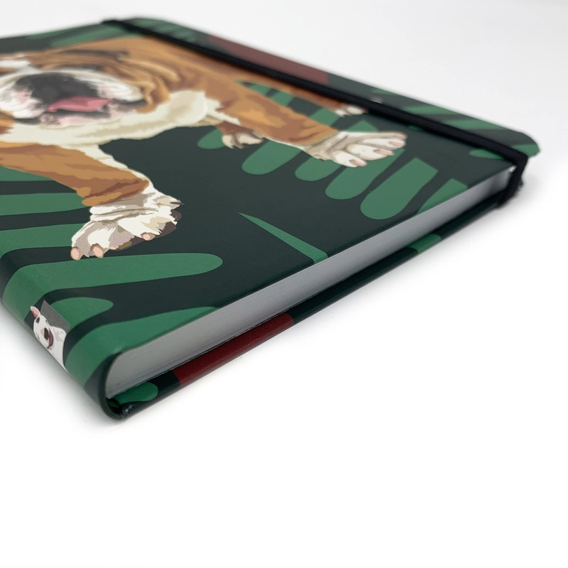 Bulldog Flexible Pocket Notebook by Leslie Gerry - Memo Pad