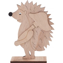 VBS Wooden hedgehog motif, 3 pieces.