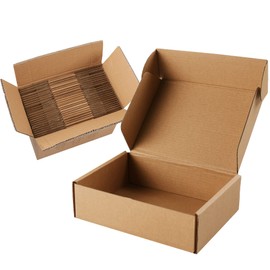 7x5x2 Brown Cardboard Corrugated Boxes 30 Pack, Small Shipping Boxes for Small Business Mailing Boxes, Mailer Packaging Boxes