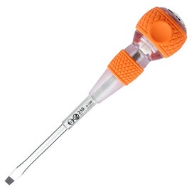 VESSEL Ball Grip Tang-Thru Screwdriver w/Ceramic Ball -6x100 (1/4"x4") No.250 250S6100