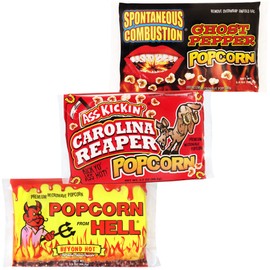 Premium Microwave Popcorn – Variety Gift Pack (3) - Ultimate Spicy and Sweat Gourmet Gift - Try if you dare!