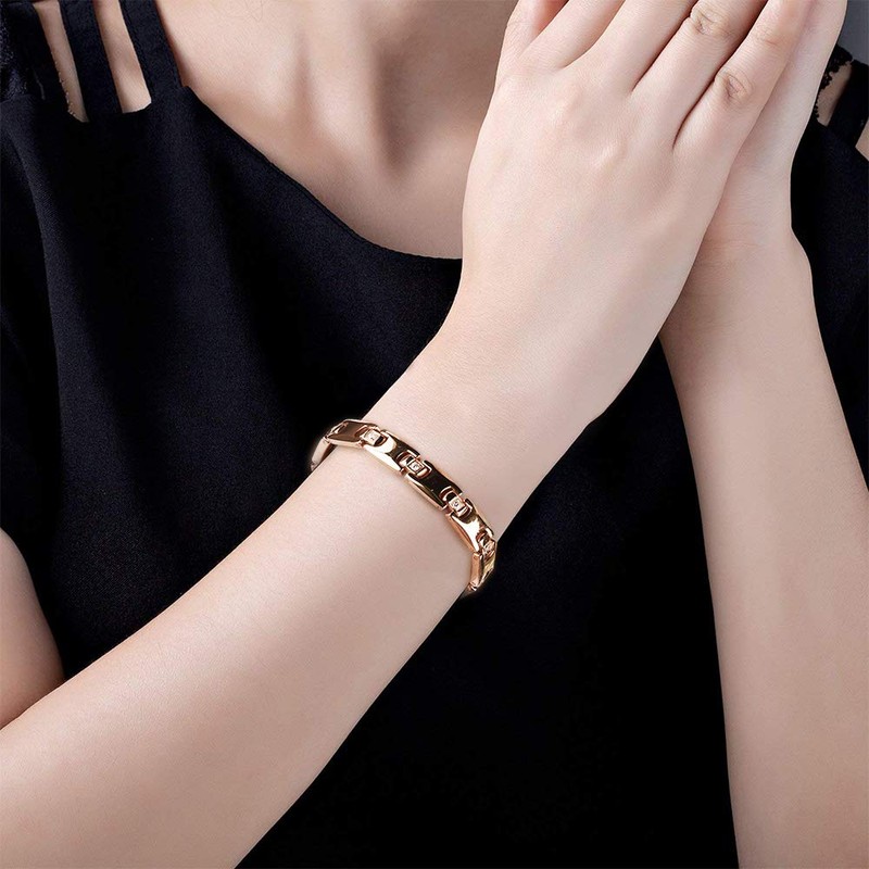 JEROOT Titanium Magnetic Bracelet for Women - Adjustable Size, 3500
