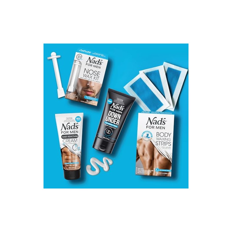 Nad's for Men Hair Removal Strips, 20 Count