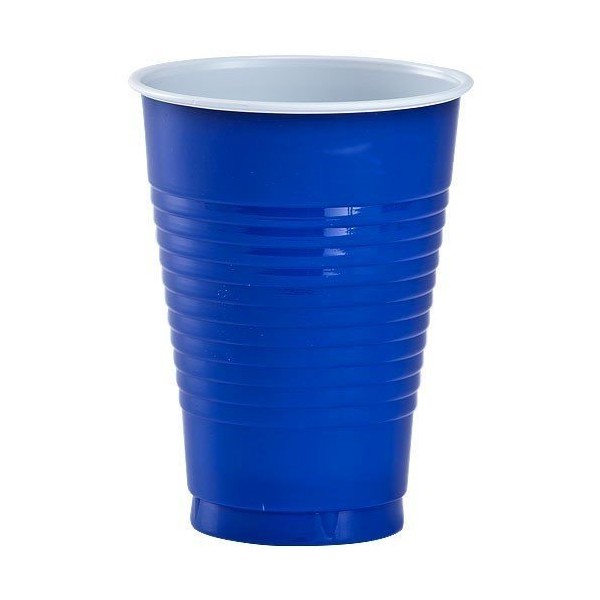 Bulk Plastic Cups | 50ct (16oz, Royal Blue)