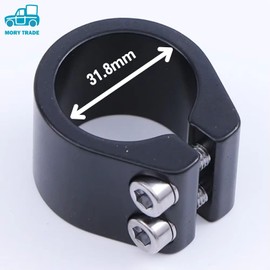 morytrade Seat Clamp, Wide Type, 1.0 inch (2.5 cm) Height, Seat Post Clamp, Bicycle Road Bike, MTB Carbon Frame (1.2 inches (31.8 mm)