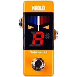 Korg PB-MINI OR Pedal Tuner for Guitar and Bass, Pitchblack mini OR Orange