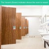 Stainless Steel Bolt Lock Indicator Show Vacant for Bathroom Toilet
