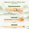 3Pcs Bamboo Matcha Whisk Scoop Set for Tea Lovers Beginners