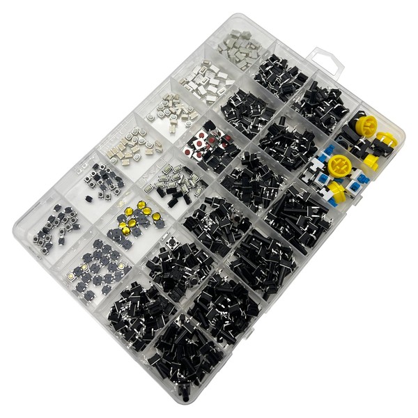 460Pcs 24 Values Tactile Push Button Switch SMD Micro Momentary