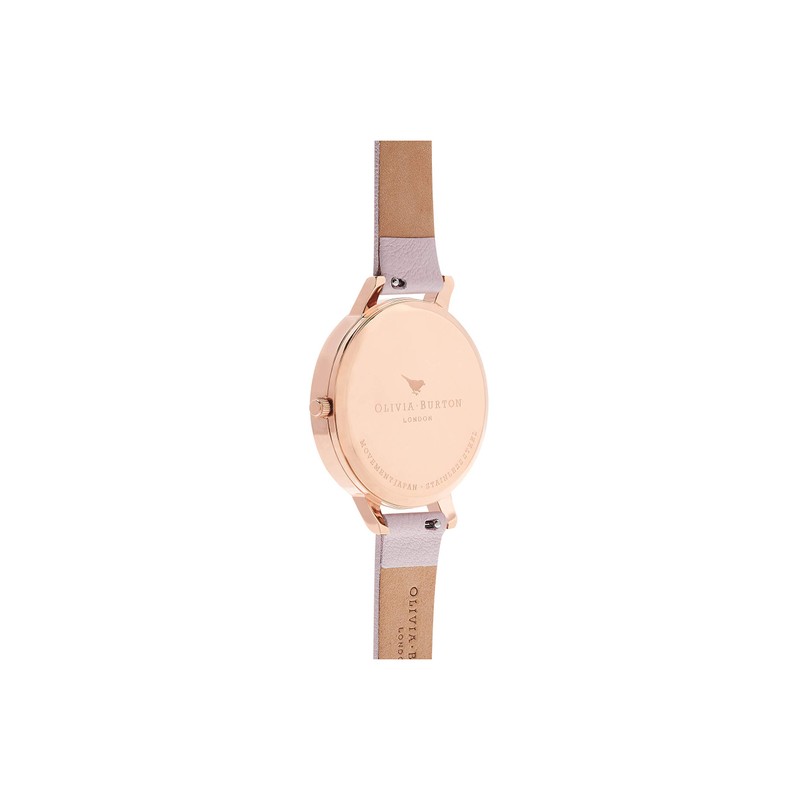 Olivia Burton Analogue Quartz Watch for Women with Blush Leather