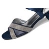 David Tate Women's Holiday Heeled Sandal, Navy, 13