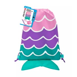 Dolfino Mermaid Multi-Color 5-Piece Swimming Snorkel Sport Goggle Set w/Backpack