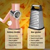 Ourokhome Rotary Cheese Grater Hand Crank, Kitchen Shredder Speed Mandolin