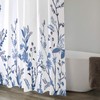 Extra Long Shower Curtains 72 x 78 Inch, Blue Fabric