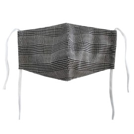 Reasy Women's Checkered Mask with Cool Touch & UV Protection Function, Made in Japan, Gingham Check, Cool feeling: Glen check