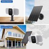 2 Pack Solar Panel for Wireless Outdoor Security Camera,Compatible with