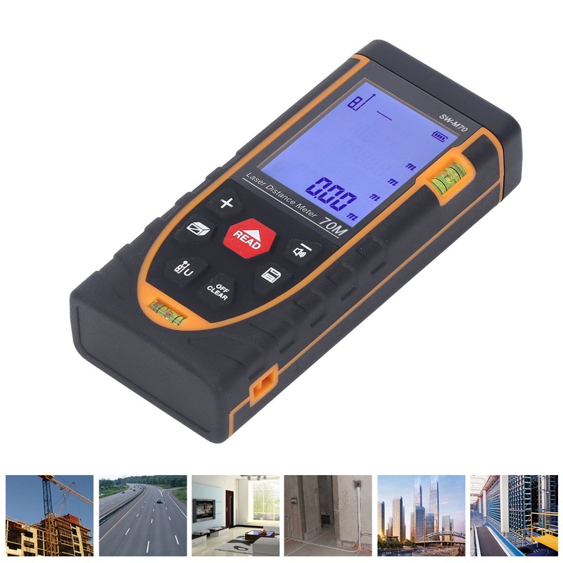 Infrared Laser Distance Meter Finder Large Backlit Screen High Accuracy