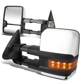 DNA Motoring TWM-015-T999-CH-AM Pair of Towing Side Mirrors