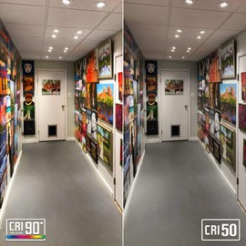 TORCHSTAR 12-Pack 3 Inch Gimbal LED Dimmable Recessed Light with J-Box, 7W (50W Eqv.) 500lm, Airtight, ETL/Energy Star, CRI 90+, 5000K Daylight, 5 Years Warranty, White