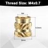 QUARKZMAN Pack of 100 M4 Threaded Inserts Brass Heat Set