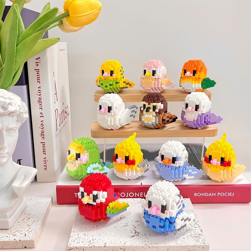 NOOLY Parrot Micro Building Blocks Kits Bird Micro Building Blocks