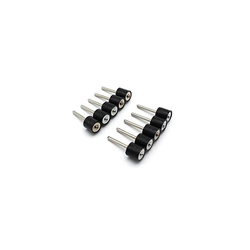 TEMO 10 pc 1/2 Inch Rubber Mandrel Sand Drum Holder