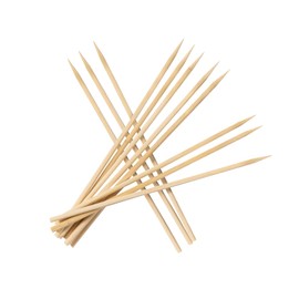 DaTpuik 6 inch Natural Bamboo Skewers for Barbecue Party，Fruit，Kabob，Appetiser，Hamburger，Cocktail，Craft，Bouquet，Chocolate Fountain，Corn Dog, diameter=4mm. More Size Choices 6"/8"/10"/12"(100 PCS)