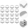 50 Uds. De Anillos de Metal Ajustador Rectangular de Metal
