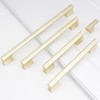 POVEFONK 10 Pack 5 Inch Brushed Gold Kitchen Cabinet Handles