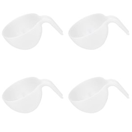 lasenersm 4 Pieces Hair Color Bowl Plastic Hair Dye Bowls Hair Color Mixing Bowl Round Applicator Bowls Hair Dyeing Coloring Tool with Handle for Home
