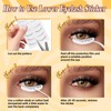 QUEWEL Magnetic Lashes Natural Look, 1 Pair Reusable Magnetic Eyelashes