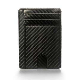 Tienyuu Leather Minimalist Wallet for Men & Women – RFID Blocking Front Pocket Card Holder Wallet, Genuine Cowhide Leather