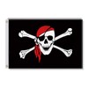 Pirate Jolly Roger Small Flag,12×18 Inch Two Layer Fabric Small