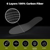 LITTLEBLACK Real Carbon Fiber Insole(1 Pair),Hard Foot Plates for Turf