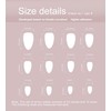 24PCS Reusable False Nails - Press on Nails, Short Long
