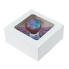 Culpitt 4 Hole Cupcake Box, 5 Pack, White Cupcake Boxes