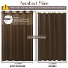SORTTO No Hook Slub Textured Shower Curtain with Snap in