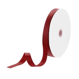 DMiotech 3/4 inch 100 Yards Satin Ribbon Thin Double Face Fabric Grosgrain Ribbon for Gift Wrapping Floral Hair Flower Bouquet, Burgundy Red