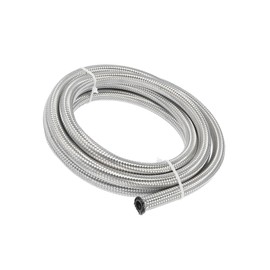 INFINAUTO 10Ft 6AN Braided Stainless Steel CPE Oil Fuel Gas Line Hose Stylish Design