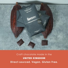 Firetree Solomon Island Guadalcanal 100% Dark Chocolate 3 Pack - UK Chocolate - Premium, Craft, Artisanal, Direct-Trade, Single-Origin, Bean-to-bar - Vegan, Keto, Paleo, Kosher, Halal, Soy-Free, Gluten-Free, Dairy-Free, Nut-Free - Bundle