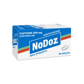 NoDoz 200mg Caffeine Pills Maximum Strength, 60 Caplets Total