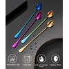 Lovingly Yours 9.5-Inch Long Handle Ice Tea Spoons, Ice Cream